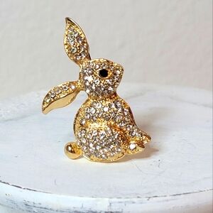 Sparkly Bunny Brooch